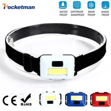 

Ultra Powerful Headlamp Waterproof Headlight 3 Modes Head Lamp portable Adjustable Torch Camping Fishing Lamp Colorful Light