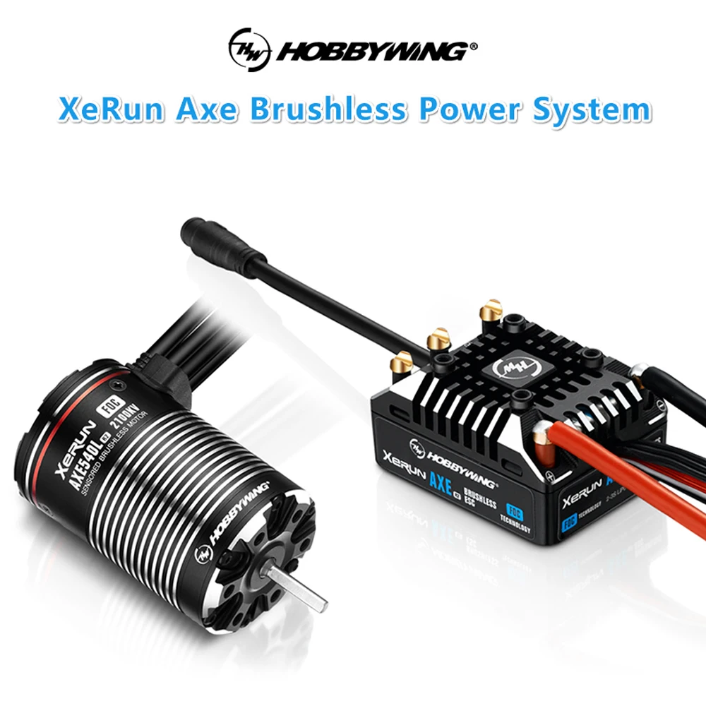 Hobbywing XeRun AXE R2 Combo Waterproof 540L Sensored Brushless ESC Motor for 1/10 RC Car Crawler Traxxas TRX4 Axial SCX10 90046 | Игрушки и