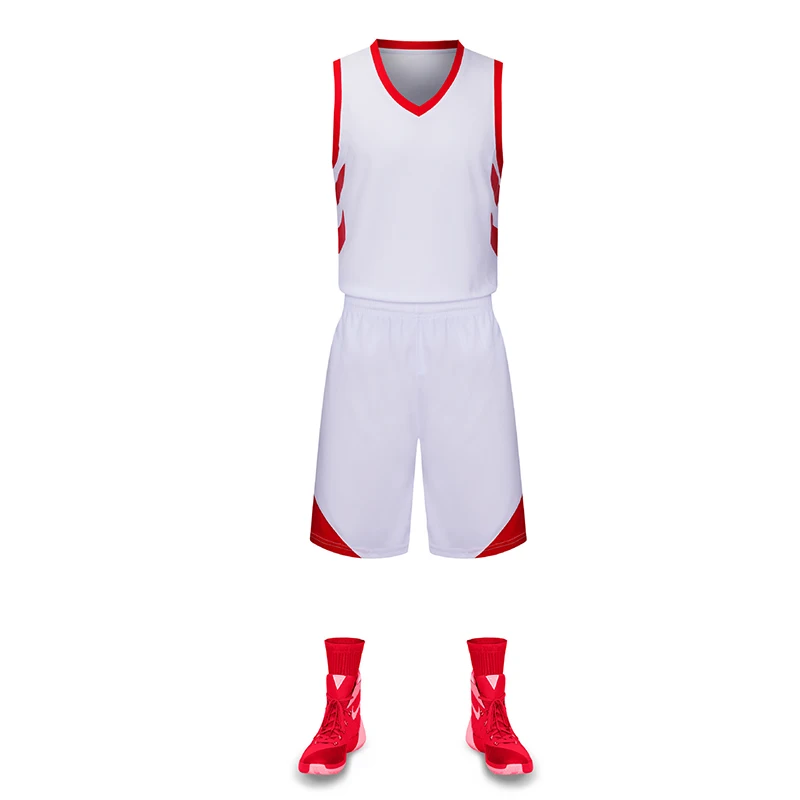 Стиль, мужской баскетбольный костюм большого размера, детский Быстросохнущий Спортивный жилет, светильник, тренировочный костюм для настольной игры, настраиваемый - Цвет: Белый