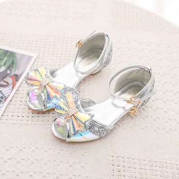 

4 To 14 Year Sandals Girls Princess Shoes Infant Kids Baby Girls Pearl Crystal Bling Bowknot Single Princess Shoes Shoes Kids
