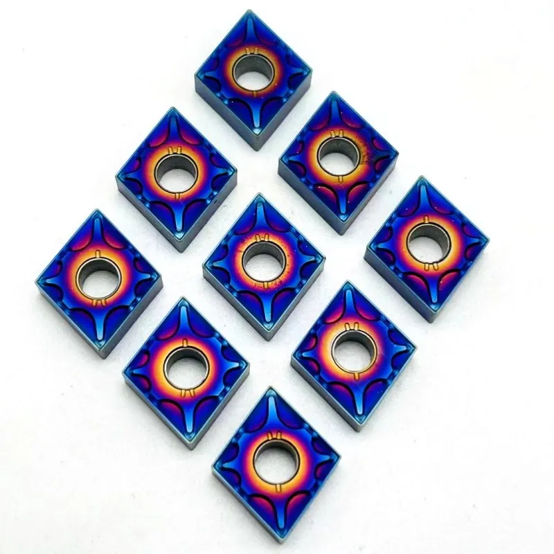 CNC 정밀 절삭 공구 터닝 공구, HRC55 나노 블루 CNMG120404 CNMG120408, 고품질 경질 합금 공구