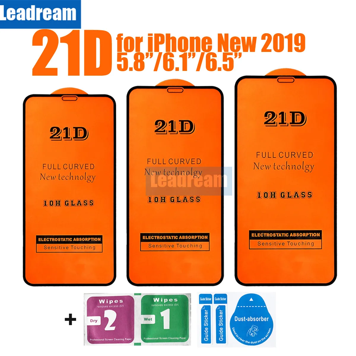 500 шт 21D протектор экрана для iPhone 11 Pro MAX X XS MAX XR 21D закаленное стекло для iPhone 6 6S 7 8 Plus
