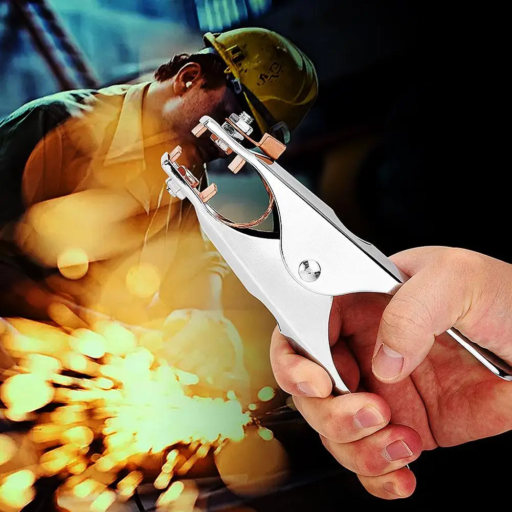 

Metal Ground Wire Cable Clamp Plier Welding Machine Electrostatic Stripping Tool