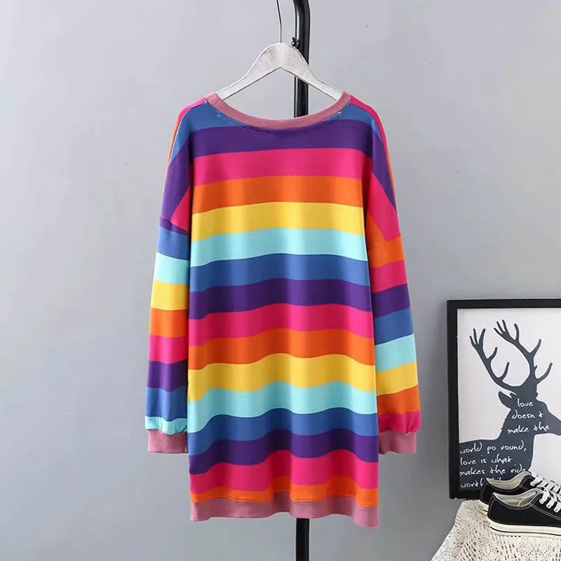Осенние толстовки женские большие размеры Бюст 136 см 7XL 8XL длинный Свитшот женский красный цвет