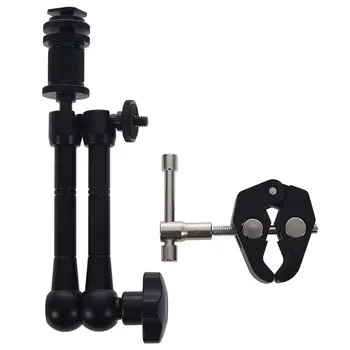 

Super Clamp + 11 &quot;ic Arm Articule Supplemental Aluminum 11-inch ic arm articulates for mounting HDMI Monitor LED Light LCD