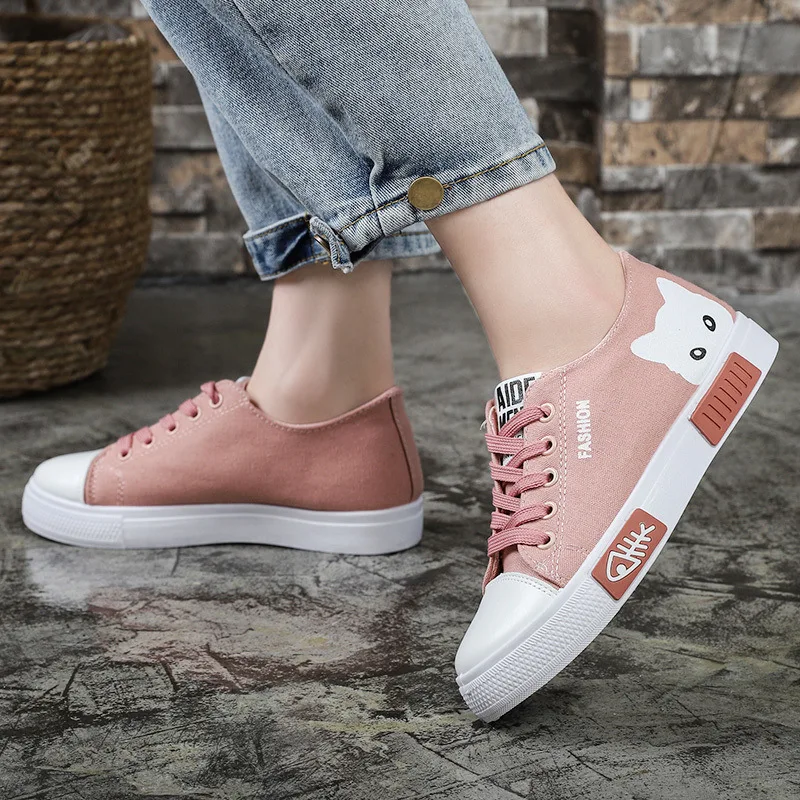 cat canvas shoes