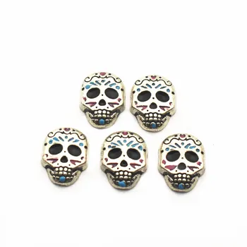 

New Arrival 12pcs/lot Charms skull Floating Charms for Floating Memory charms Lockets DIY Jewelry
