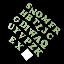 26 шт. 3D светящиеся в темноте английские буквы светящиеся флуоресцентные наклейки пластиковые светится в темноте игрушки для детей подарок образование