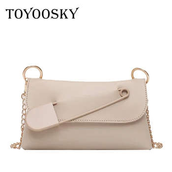 

Vintage Women Purses Personality Brooch Handbags Shoulder Chain Bag Pins design Crossbody Messenger Bag Female Bags Pouch