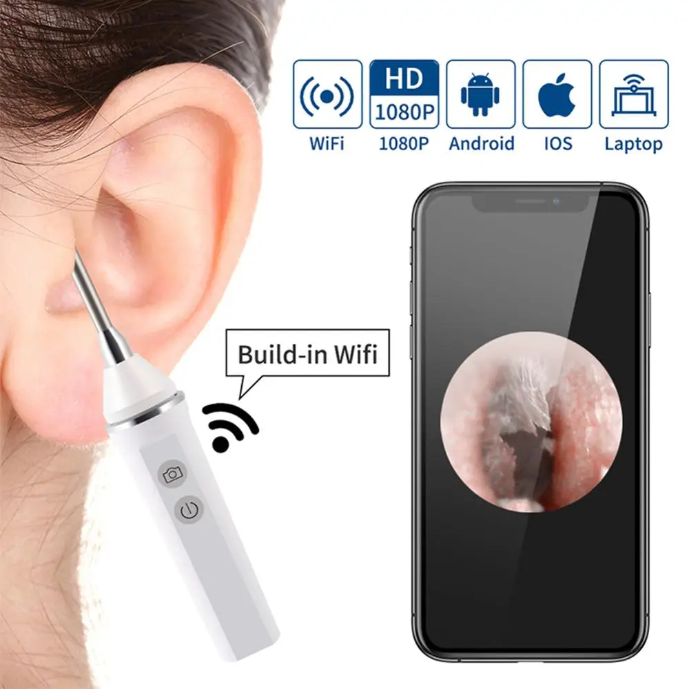 

3.9mm Multifunctional USB Endoscope 5MP Visual Ear Spoon IP67 Waterproof Earpick Cleaner Dental Otoscopio Safety Health Care