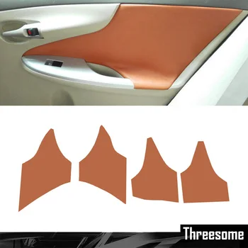 

4pcs/set New Car Door Handle Panel Armrest Microfiber Leather Cover For Toyota Corolla 2007-2013 COROLLAEX 2007-2011