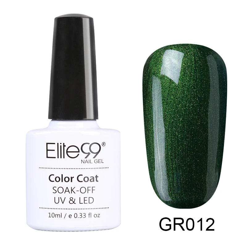 GR012 Elite99 10ml Avocado Gel Nail Polish Vernis Semi Permanant UV Nail Gel Primer Soak Off Nail Art Gel Varnish Gelpolish Manicure - Цвет: GR012