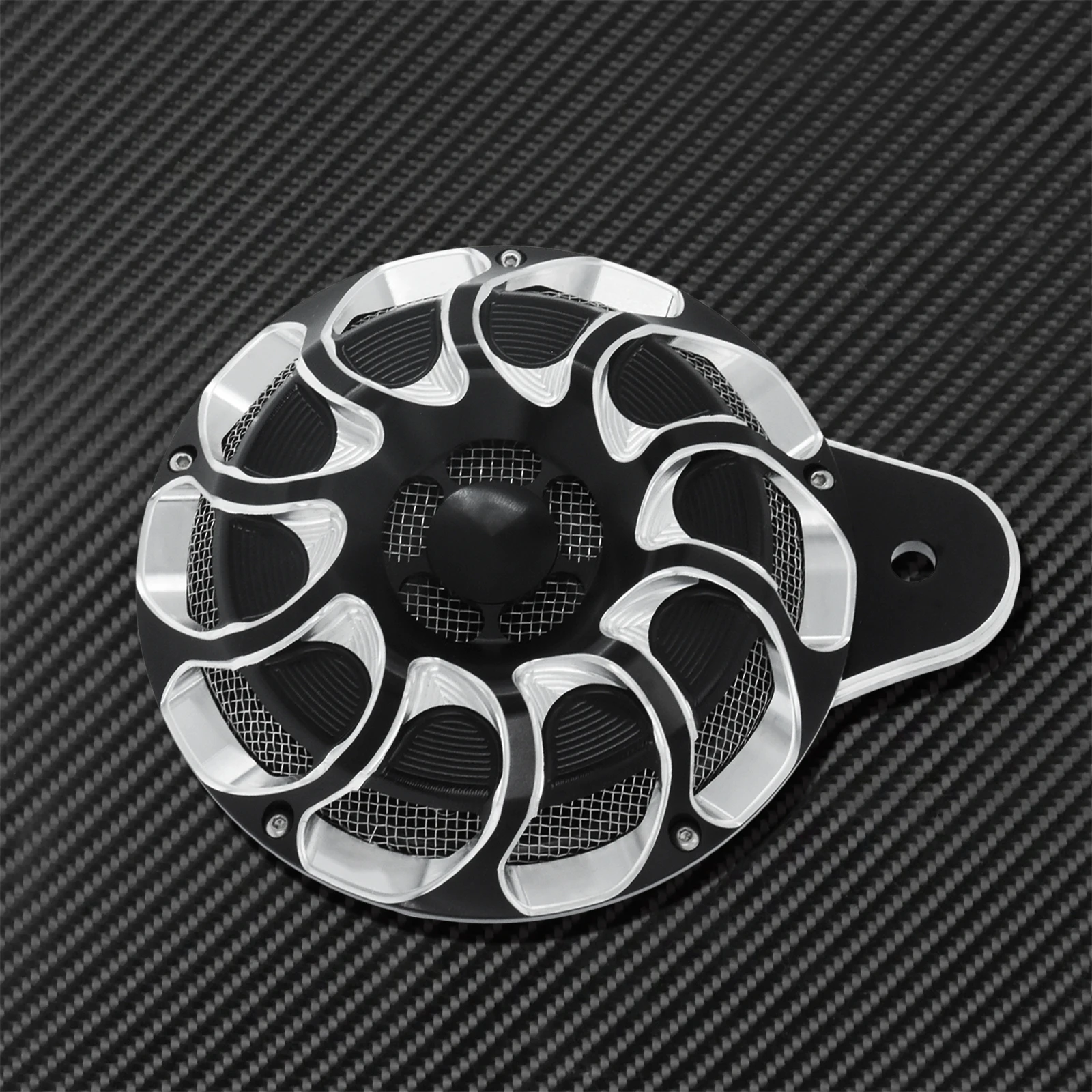 Motorcycle Horn Cover Horn Assembly Loudspeaker Aluminum Black &Chrome For Harley Touring FLHT Electra Glide 91-17 Sportster XL