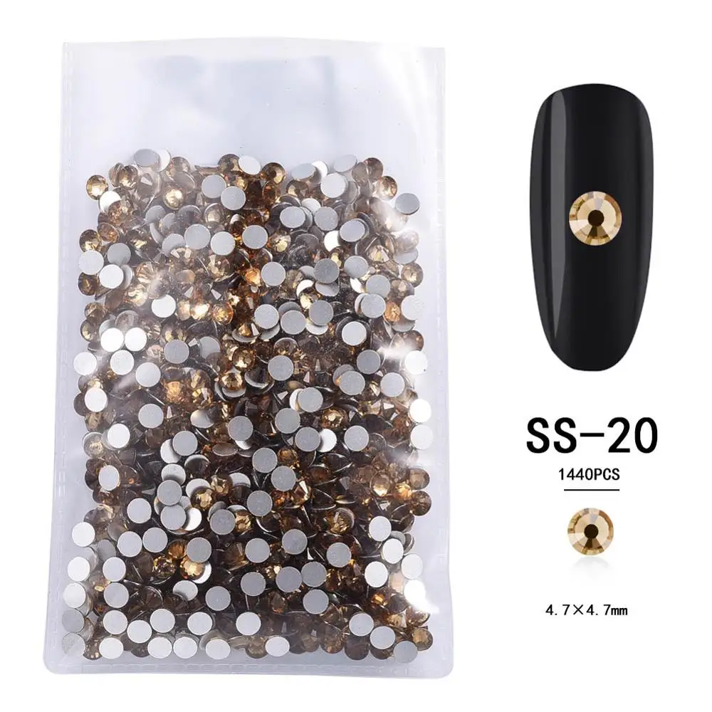 31-20ss SS4-SS20 Стразы для кристаллы для ногтей AB Цвет 3D дизайн ногтей драгоценные камни не горячей фиксации Flatback DIY Инструменты - Цвет: 31-20ss