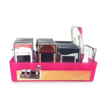 

4 Slots False Eyelash Lash Storage Organizer Box Eye Lashes Tweezer Display Holder Case Eyelash Extension Tool