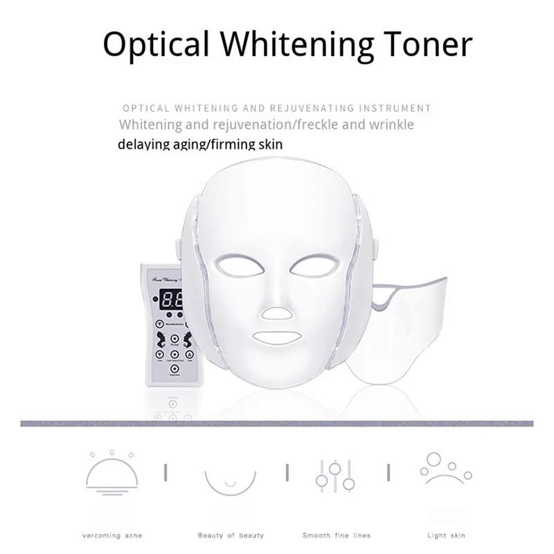  Whitening Mask Led Mask Skin Rejuvenation Instrument Beauty Full Neck Coverage Infrared Shrink Pore - 4000401688610