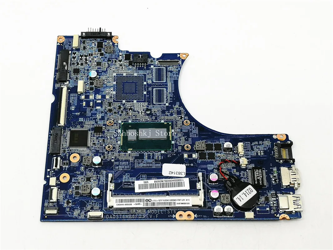 FRU:90004430 For Lenovo Flex15 Laptop Motherboard with i3-4010 CPU W8S DA0ST6MB6F0 Notebook PC motherboard DDR3 100% tested work |