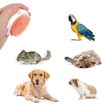 

Pet Dog Cat Bath Brush Comb Rubber Hair Fur Grooming Massaging Massage Kitchen Cleaning Pets Silicone Washing -