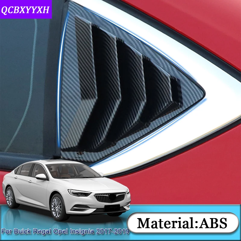 

For Buick Regal Opel Insignia 2017-2019 Holden Commodore (ZB)18-19 Car Rear Triangular Window Frame Sequins Stickers Accessories