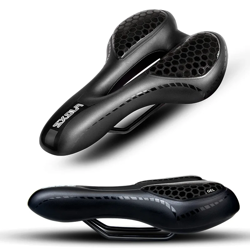 Hollow Lightweight Bicycle Saddle PU Leather Foam Steel Front Seat Mat Cushion MTB Cycling Accessories