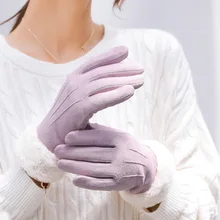 Лыжные перчатки женские осенние зимние теплые перчатки с флисовой подкладкой утолщенные спортивные перчатки ASD88