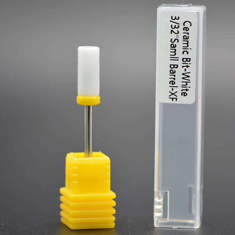 MAOHANG 1pcs XF Ceramic nail drill bit Large Barrel Smooth Top bit electric drilling manicure machine accessories nail tools 4
