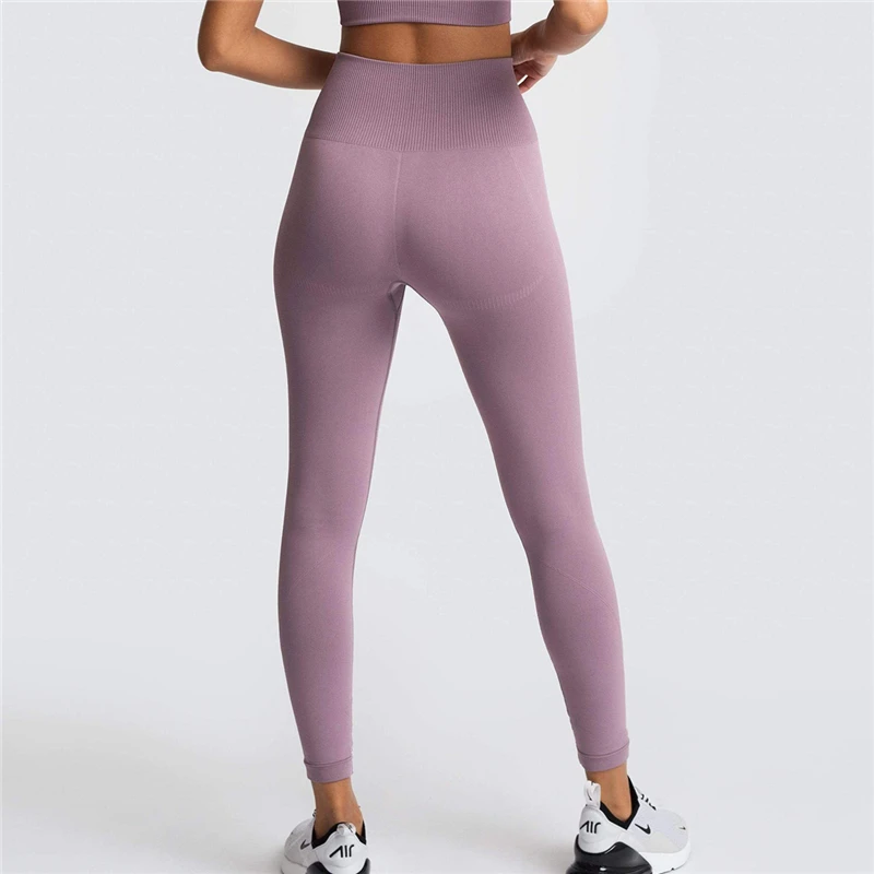 Legging de Cintura Controle da Barriga sem Costura Calças de Treino Levantamento de Quadril Alta Fitness Energia Ginásio Corrida Activewear 17 ?? (3)