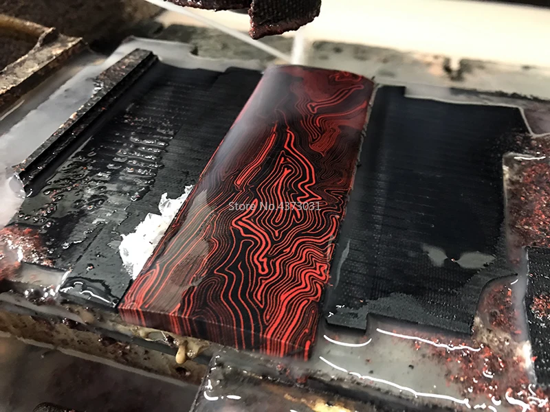 2Pcs-G10-Micarta-Template-Board-Sheet-Damascus-Canvas-material-For-DIY-Knife-handle-Craft-Supplies-130X45X8mm