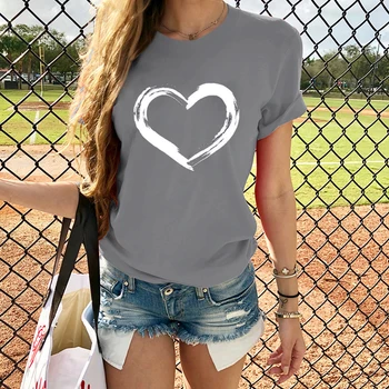 

Summer Casual T Shirt Ladies Short Sleeve Tee Tops Female 2020 Regular