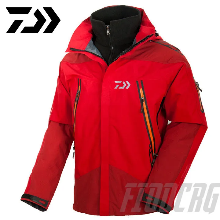 

2020 Daiwa Reflective Fishing Clothing Autumn Winter Waterproof Warm Fishing Jackets Patchwork Three Floors Mountaineering Suits