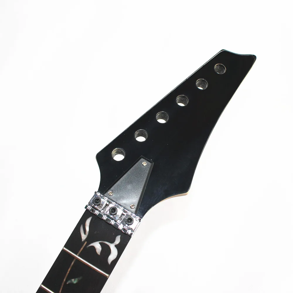 Elétrica de Bordo Incrustação de Árvore do Dedo Disado Trastes Guitarra Pescoço Madeira Rosa Levantes 12th-24th Vieira Acessórios Peças 24 - Image 5