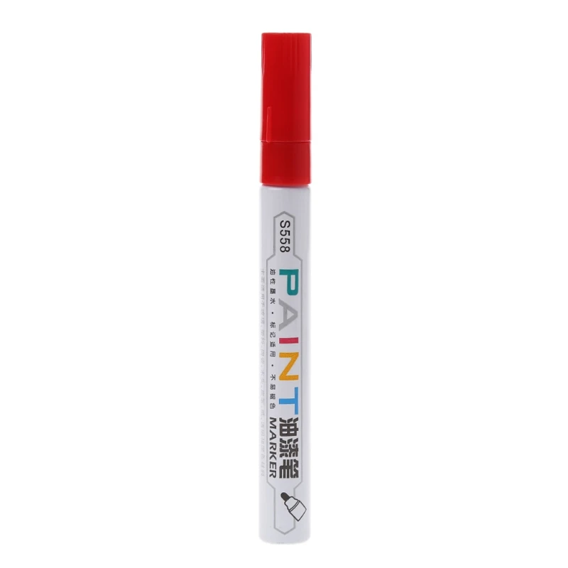 Водонепроницаемый маркер с перманентной краской ручка шины Металл наружная маркировка масляные чернила ручки LX9A - Цвет: R