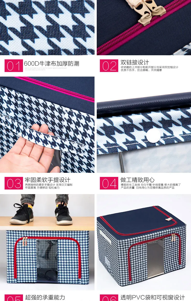 Clothes Spinning Storage Oxford Cloth Packing Blanket Organizing Box Clothes Storage Box Storage Folding Bag Large Size