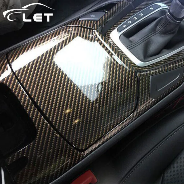 Glossy black and gold 2D Carbon Fiber Vinyl Wrap Film DIY Car Sticker Decorative For Vehicle Motorcycle 2 Colors | Автомобили и
