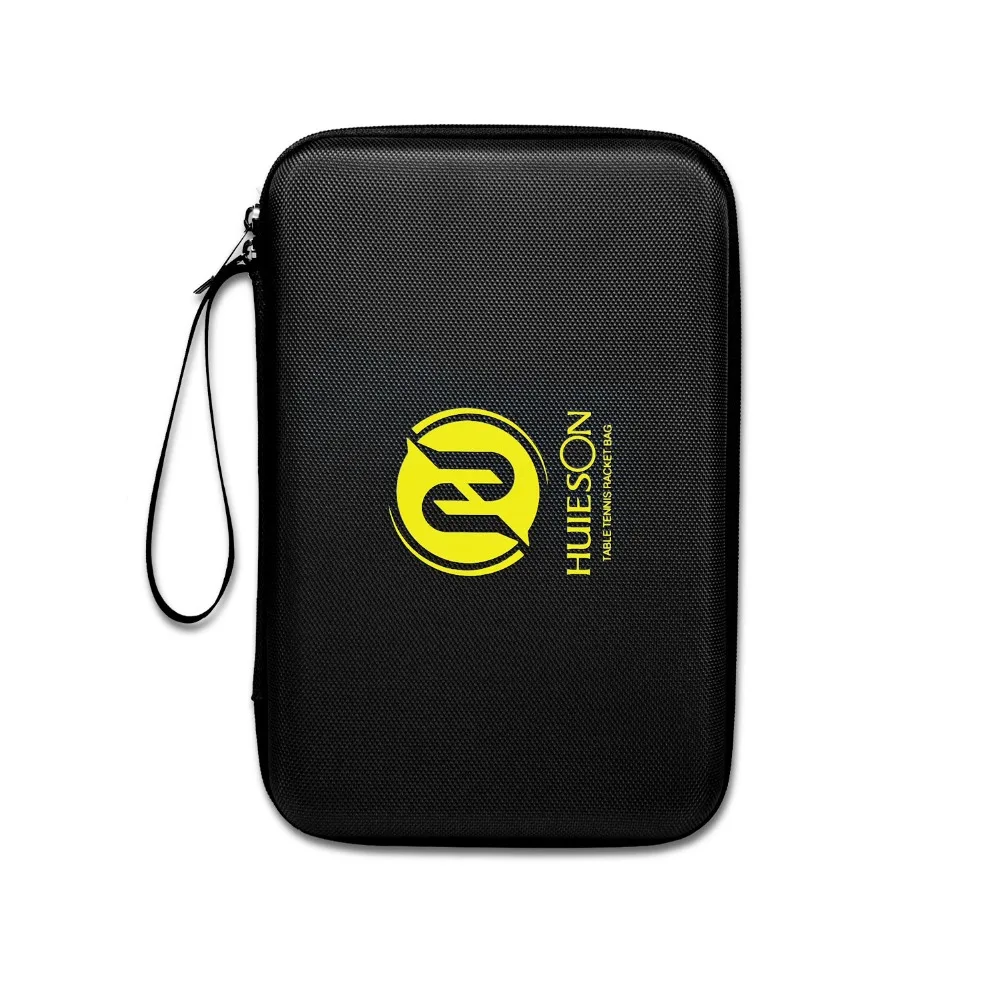 Huieson Professional Square Shape Table Tennis Racket Bag Big Capacity Hard Case for Double Rackets Set and Accessories (2)
