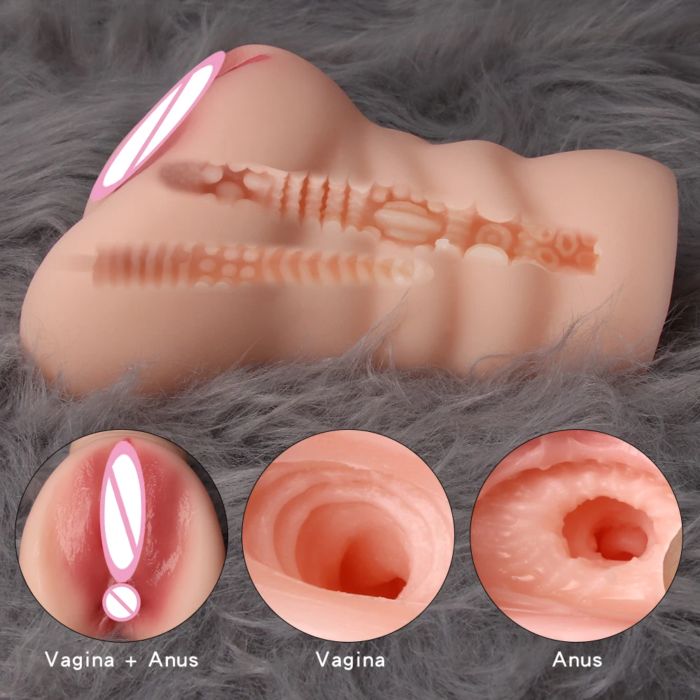 Vagina Real Pussy Male Masturbator Goods For Adults Realistic Silicone Sexy Vaginal Pocket Pusssy Masturbation Sex Toys For Men male masturbator