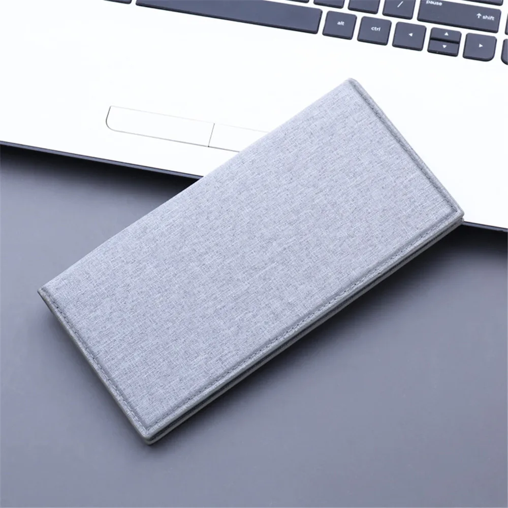 Business Wallet Men Long Purse Canvas Male Wallet And Purse Credit Card Holder Wallet Black/Blue/Gray Slim Wallet Men Winter New