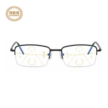 Сверхлегкий сплав прогрессивные многофокусные очки для чтения мужские умные очки для чтения с зумом Женская дальняя близорукость анти-синие очки для прогулок и вождения