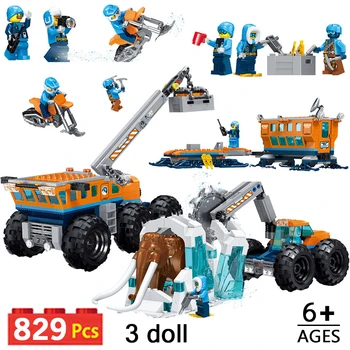 

829pcs Arctic Exploration Base Hot City Compatible with Building Blocks Model Technic Bricks Figures Toy for Children