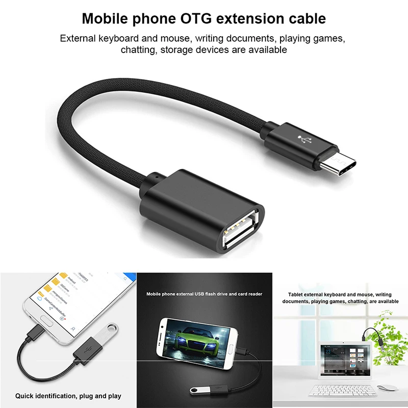 Кабель Micro USB OTG для передачи данных штекер-USB гнездо адаптер Samsung HTC Android | Мобильные