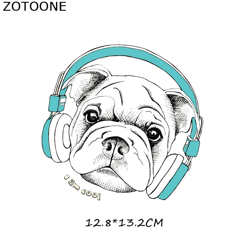92 ZOTOONE милая собака мультфильм Железная на патч для детей наклейка на одежду DIY животных Тепловая аппликация передачи для футболки с принтом G - Цвет: 92