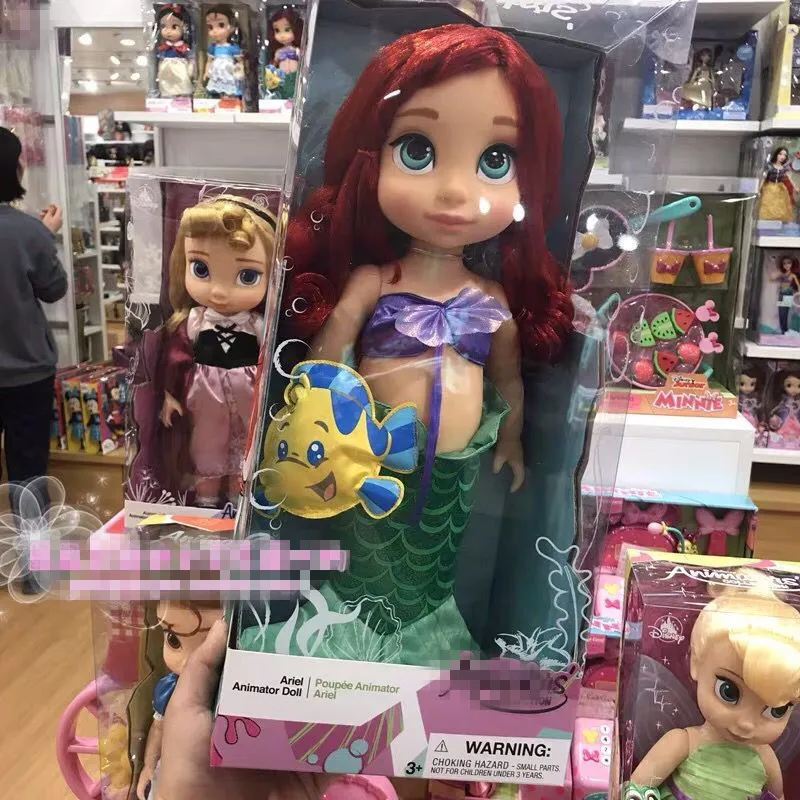 1pieces/lot big 40cm anna elas pvc doll gift Children's toys - Цвет: Синий