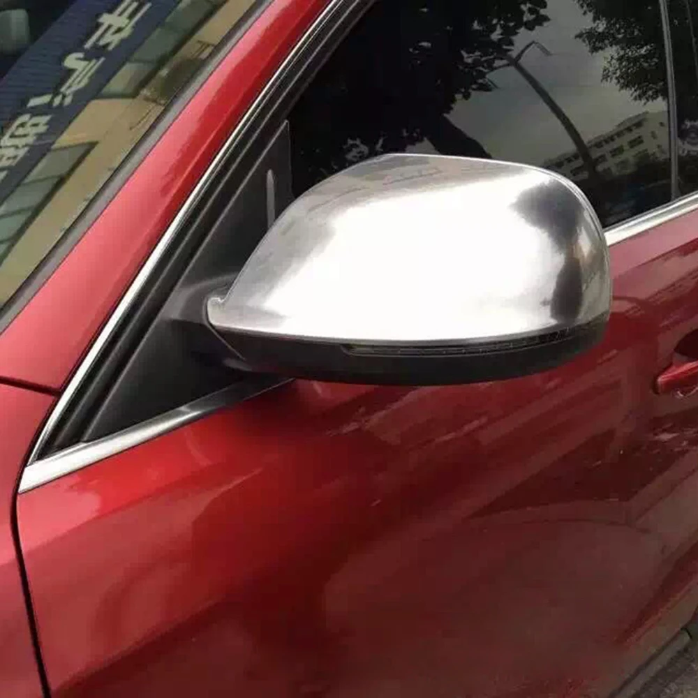 

For Audi Q5 8R Q7 4L SQ5 Chrome Side Mirror Cover Cap 2009 2010 2011 2012 2013 2014 2015 2016 Silver Matte Rearview Mirror Cover