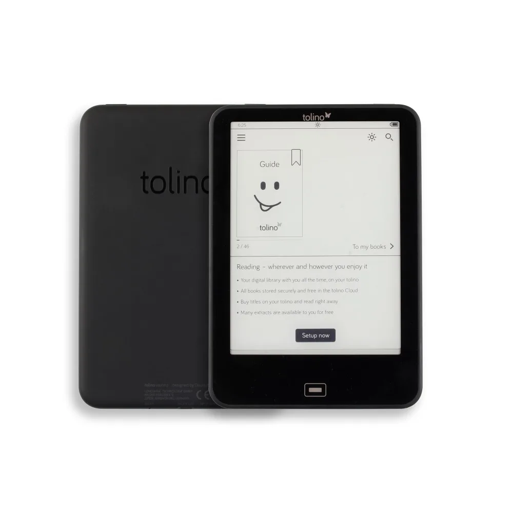 Ежедневный Водонепроницаемый Tolino Vision 2 e reader e-ink 6 дюймов 1024x758 сенсорный экран для чтения электронных книг WiFi Tap2 Обложка для перелистывания страниц
