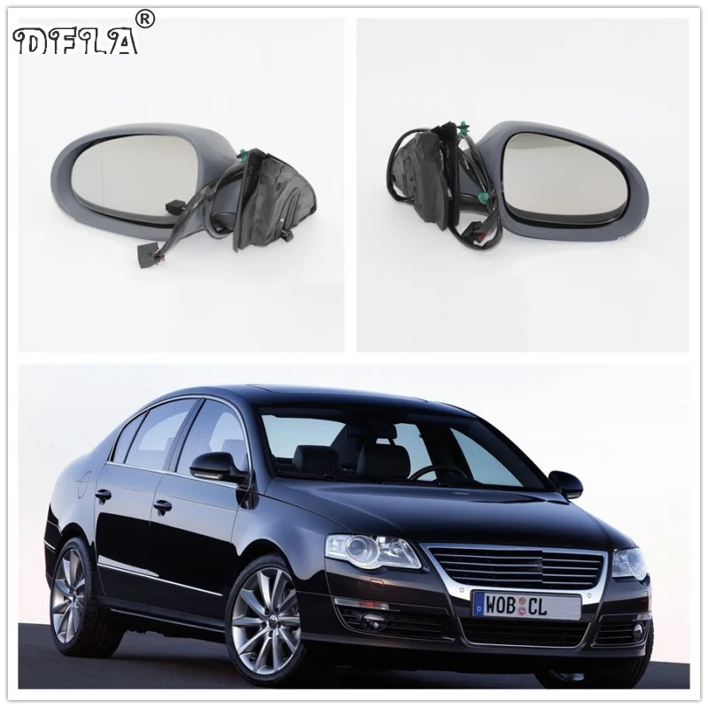Для VW Passat B6 2006 2007 2008 2009 2010 2011 Автомобильный Стайлинг с подогревом Электрическое