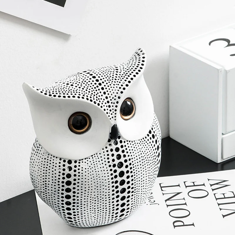 Cena Styl skandynawski sowa Ornament żywica Ornament dekoracyjny śliczny samochód domu dekoracja biurowa