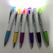 

LED Light Pen Function Gift Pen Twisting Lighted Ballpoint Pen Advertising Promotion LED PlasticNurse Accessories