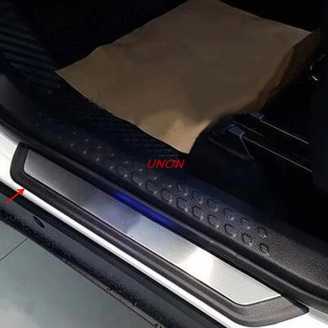 Автомобиль нержавеющая сталь и пластик порога Накладка крышки для Toyota C hr Chr 2015 2016