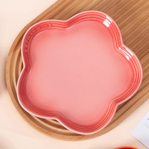 Pink plum plate