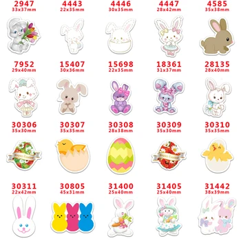 

Free shipping 30 pcs easter day cartoon character planar resin PR 2947